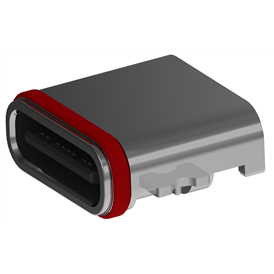 XB-USB 3.1 TYPE-C 24 PIN防水沈殿板1.0前貼り後挿し
